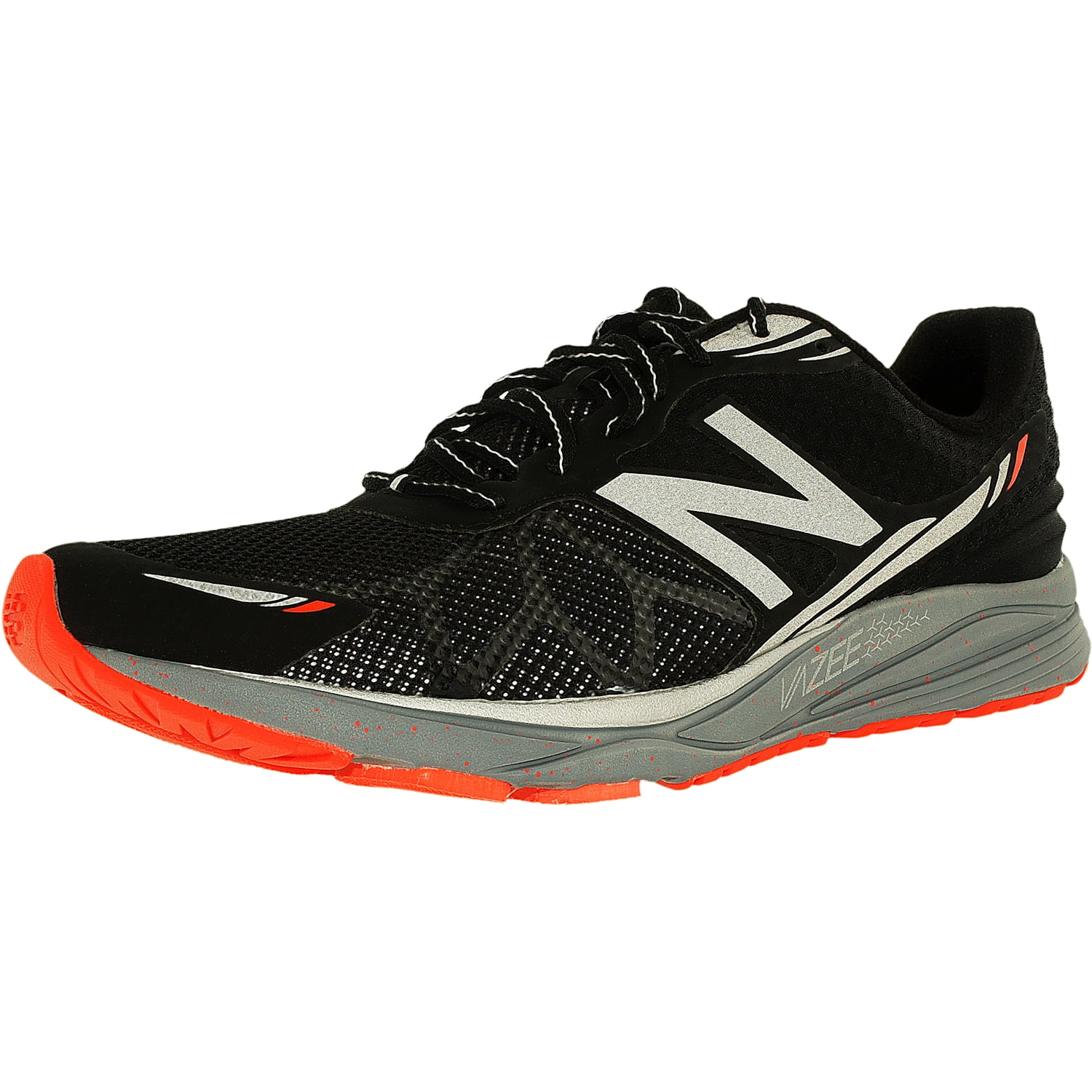 New Balance Men\u0027s Running Course Black/Grey/Bright Red Low Top Mesh Shoe -  10.5M - Walmart.com